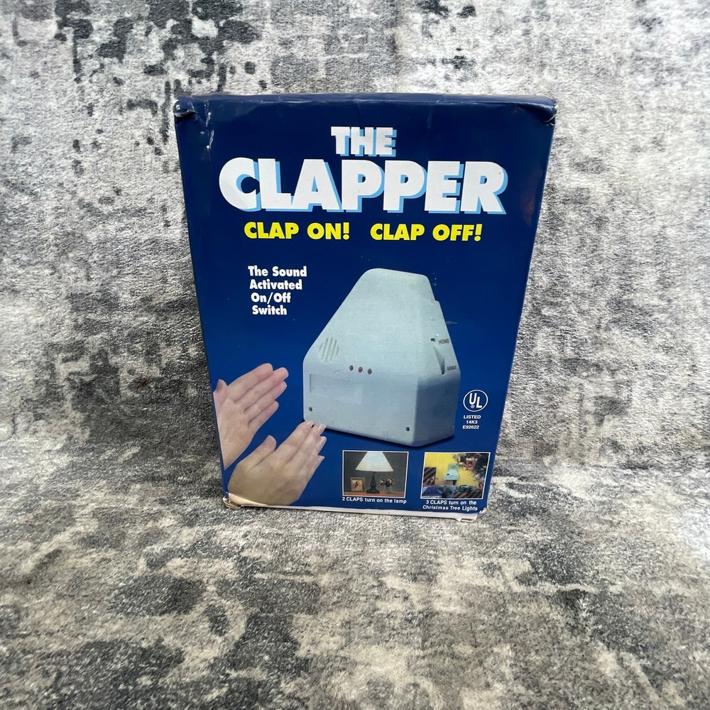 The Clapper Sound Activated On Off Switch Sound Sensitivity Dial Light Outlet
